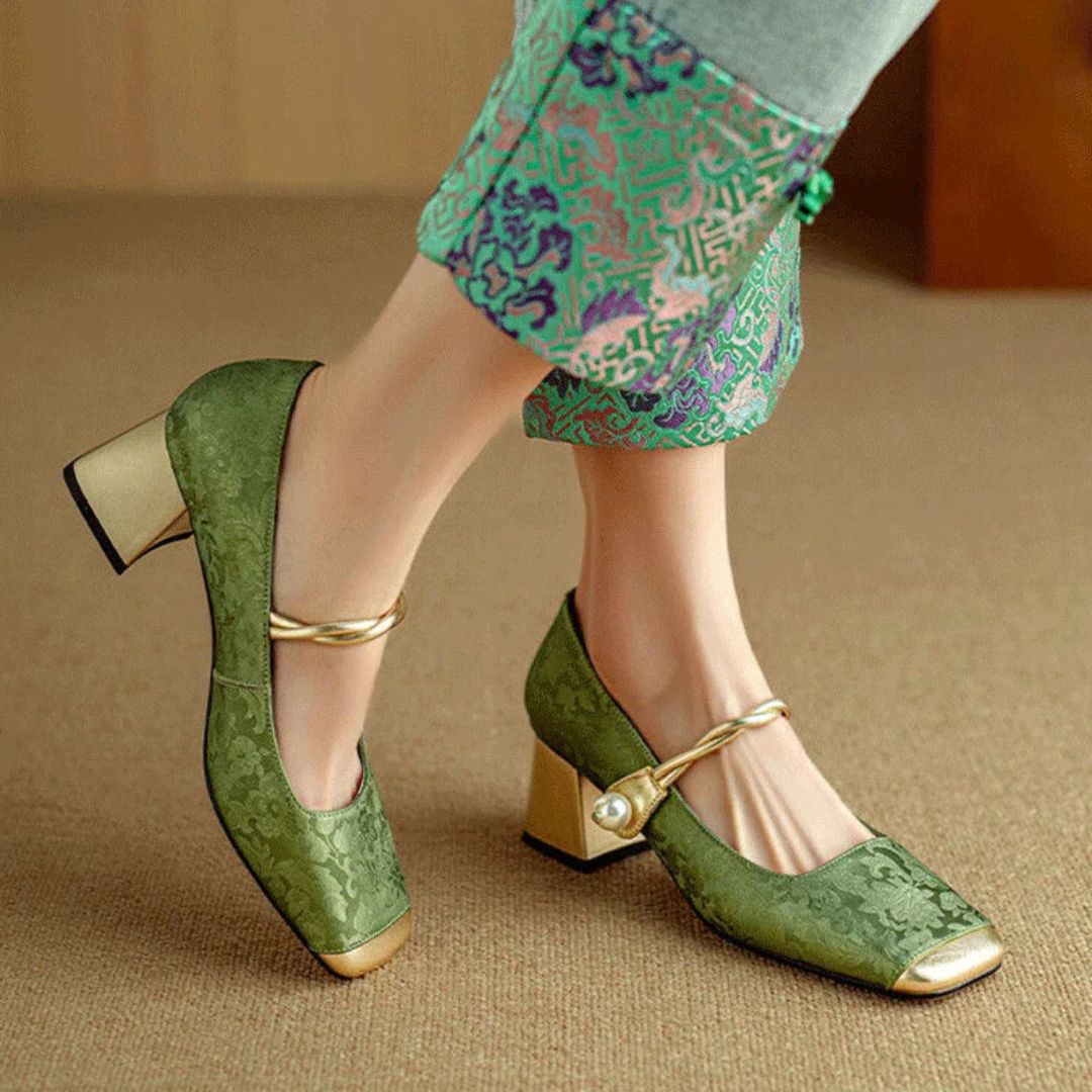 Isabella | Women's Gold Heels 0