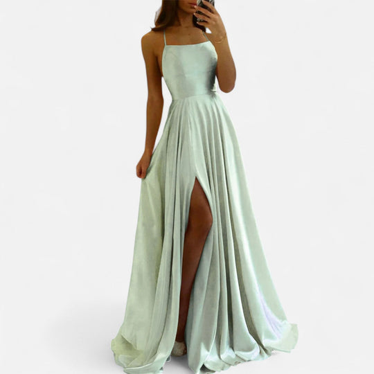 Ivy | Women’s Elegant Slit Evening Gown Maxi Dress 1