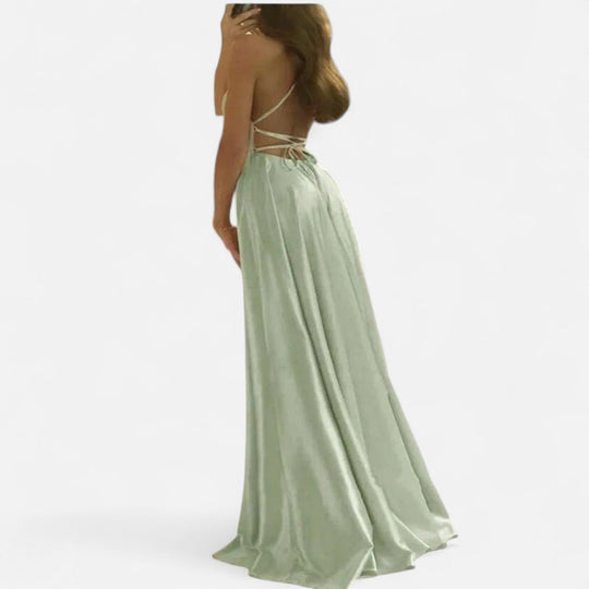 Ivy | Women’s Elegant Slit Evening Gown Maxi Dress 3