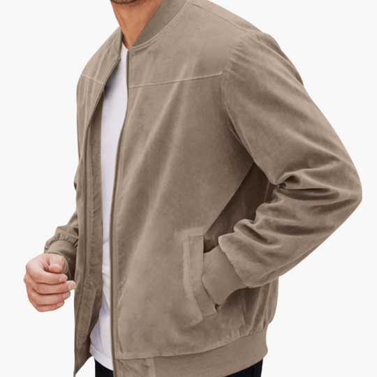 Jacob | Men’s Relaxed Fit Zip Closure Bomber Jacket 1