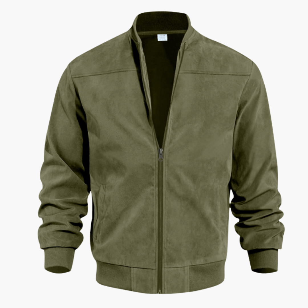 Jacob | Men’s Relaxed Fit Zip Closure Bomber Jacket 3