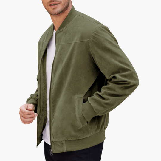 Jacob | Men’s Relaxed Fit Zip Closure Bomber Jacket 5