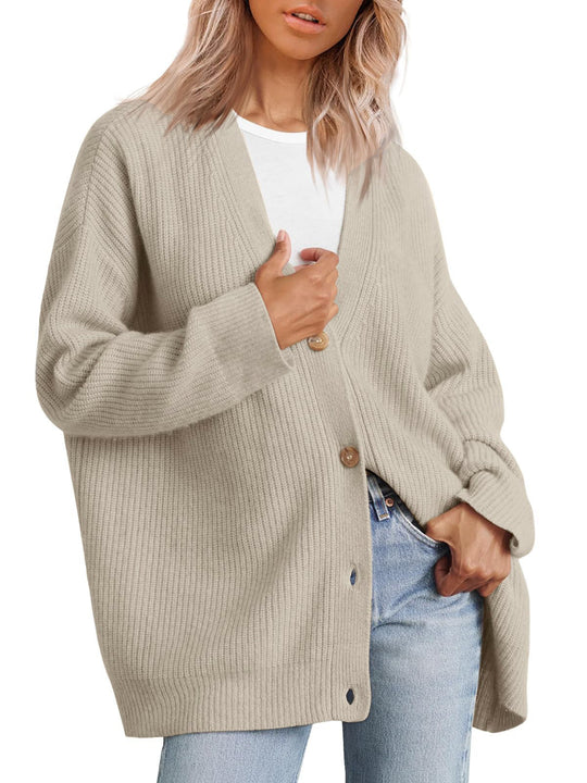 Katie | Women’s Relaxed Fit Long Sleeve Knit Cardigan 7