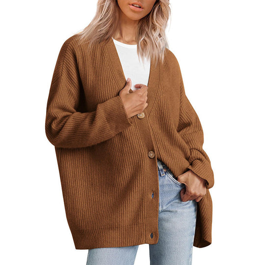 Katie | Women’s Relaxed Fit Long Sleeve Knit Cardigan 9