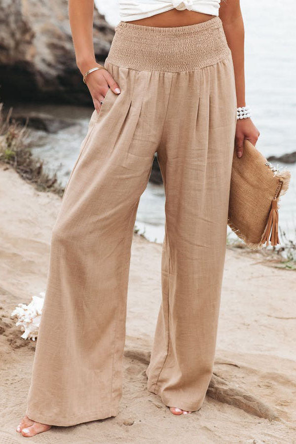 Lauren | Women’s Casual High-Waist Wide-Leg Trousers 0