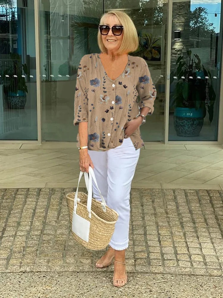 Leona™ | Elegant Floral Top 1