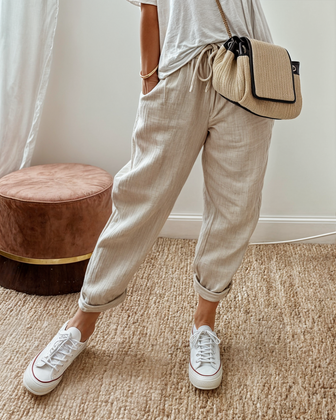 Lina | Linen Wide-Leg Trousers 0