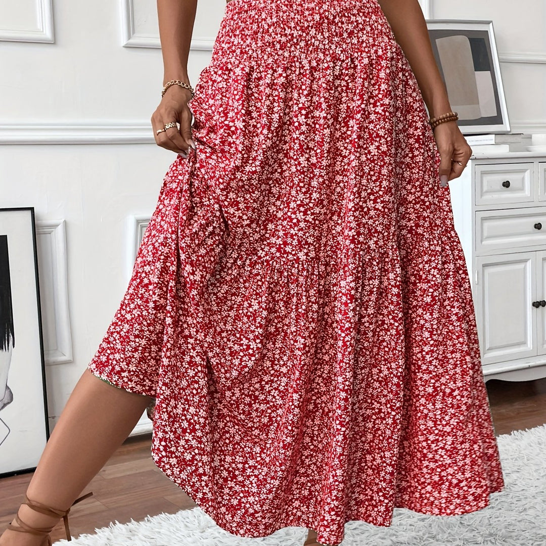 Marnie – Tiered Floral Maxi Skirt 13