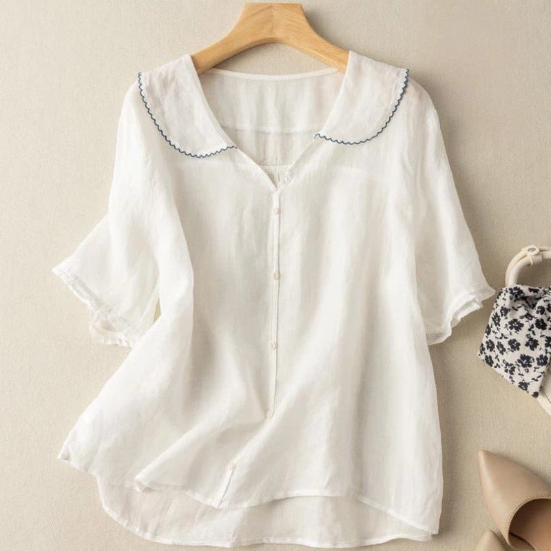 Mira | Elegant Scalloped Blouse 4