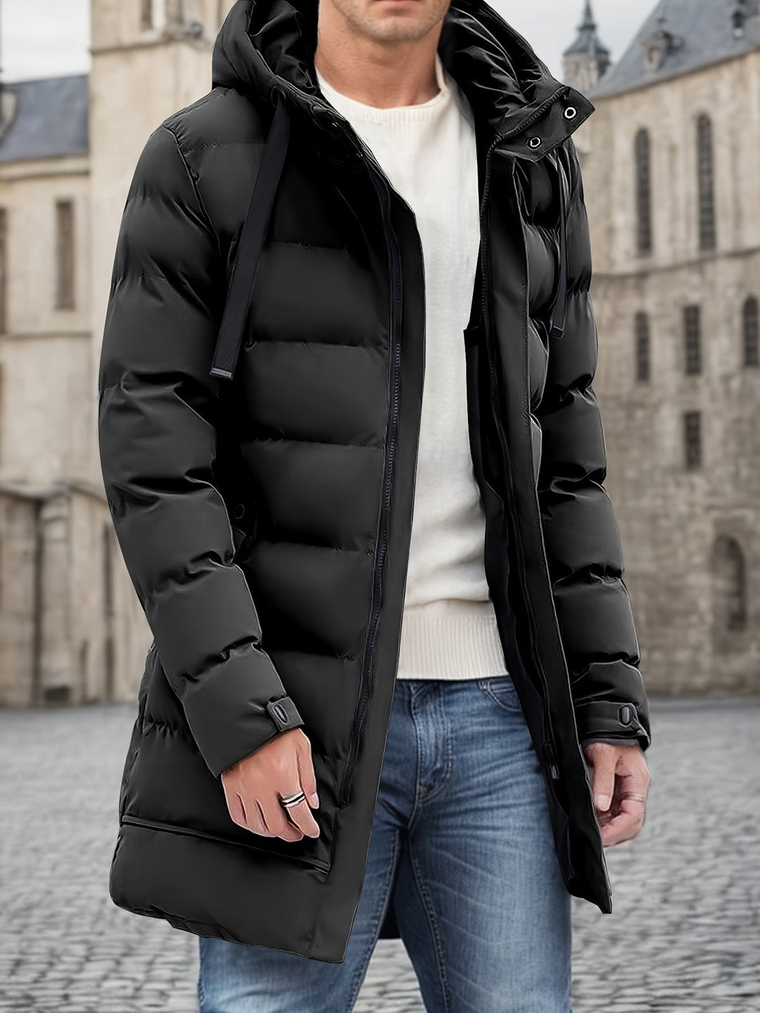 Scott | Men’s Hooded Long Puffer Winter Jacket 0
