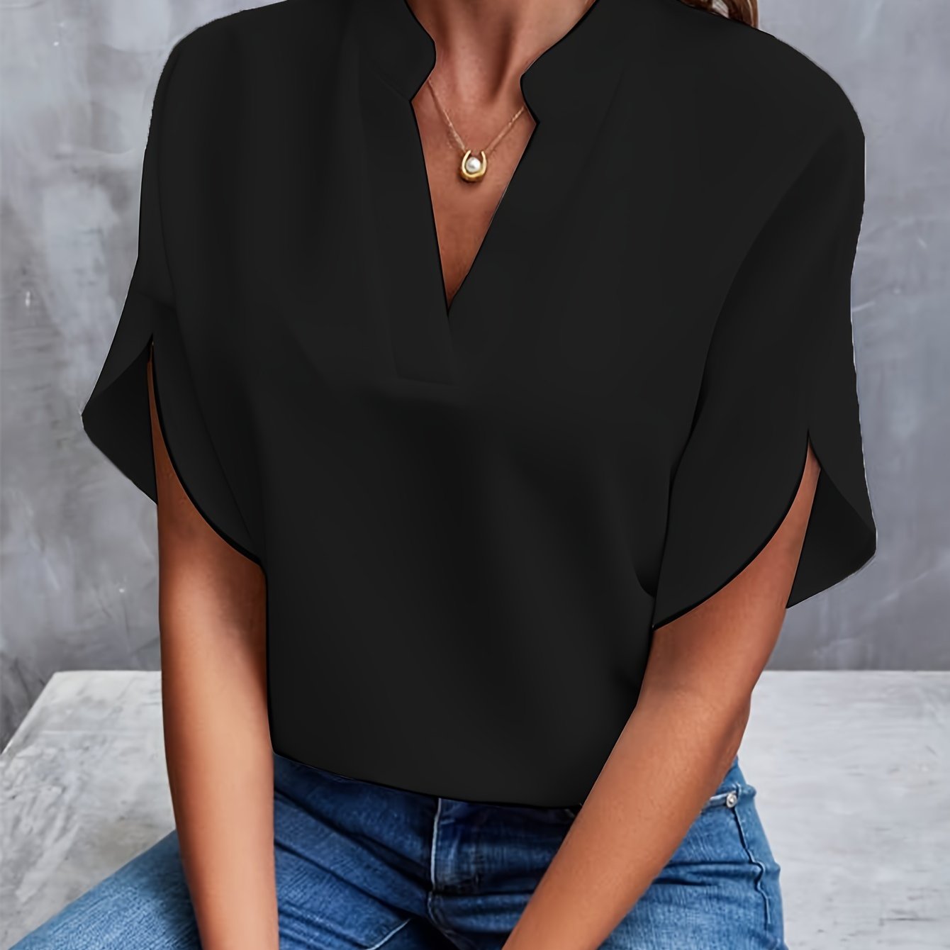 V-neck Blouse for Women