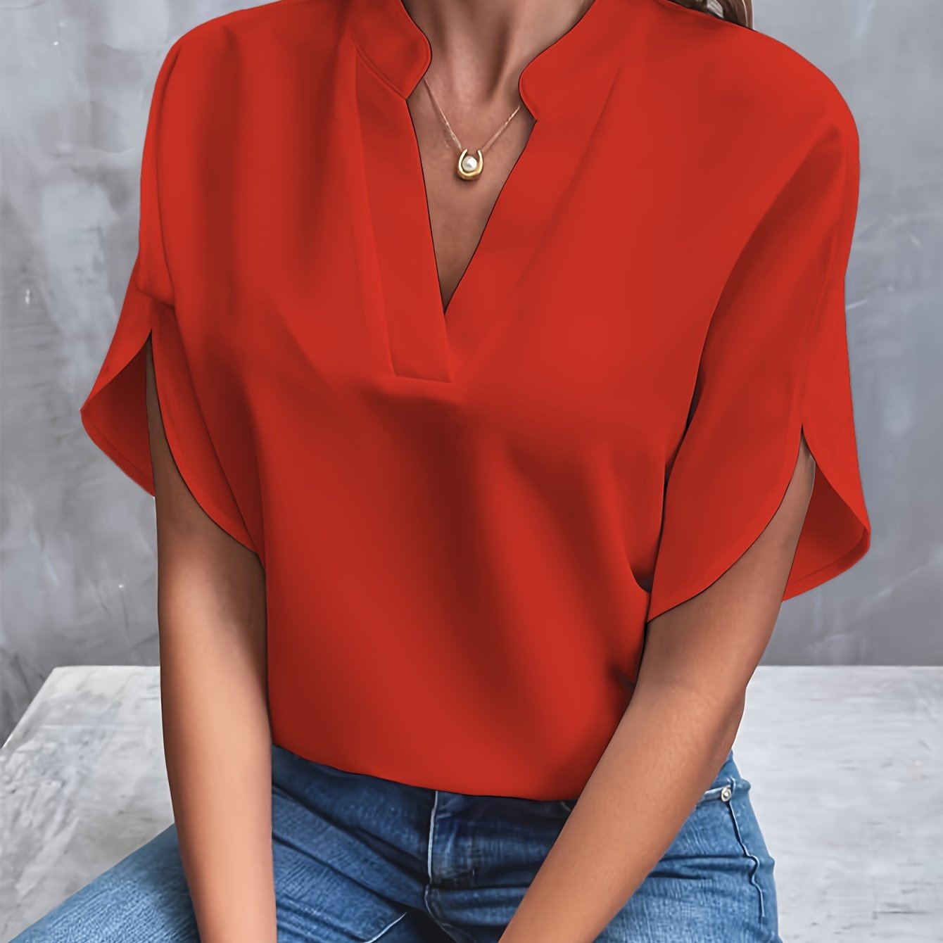 V-neck Blouse for Women