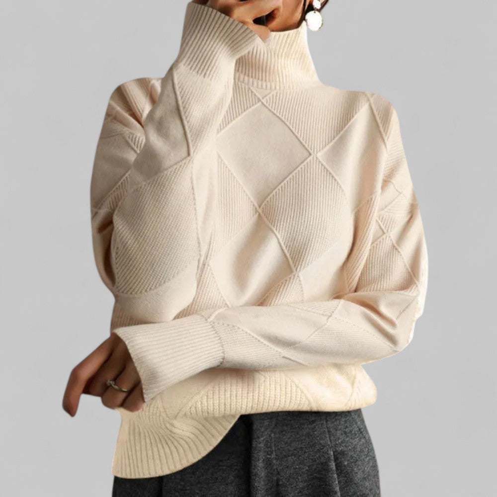 Women’s Oversized Casual Turtleneck Sweater – Cozy Winter Knitwear 2