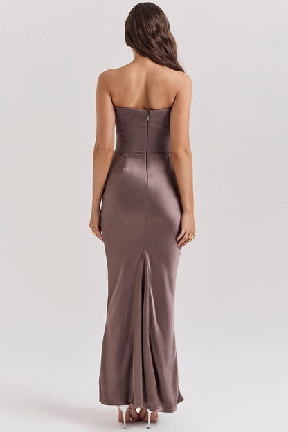 Strapless Corset Maxi Dress for Women