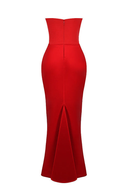 Strapless Corset Maxi Dress for Women